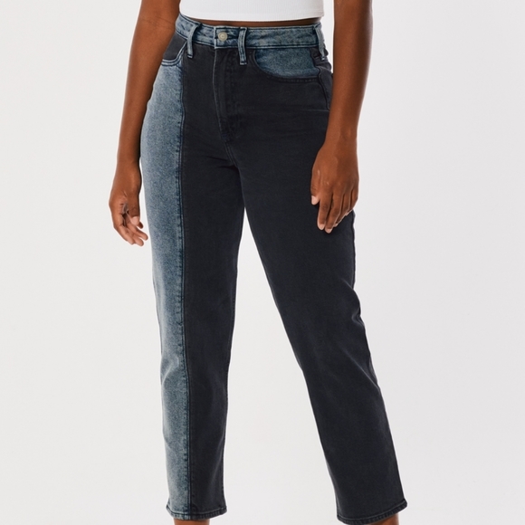HOLLISTER ultra high waisted two toned Jeans PLUS SIZE 🆕 - Picture 2 of 11